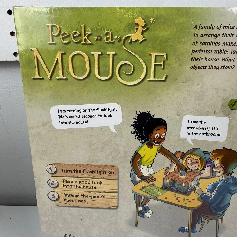 Gigamic Peek-a-Mouse Cooperative 3D Kids Board Game Ages‎ 5-9 France Animals New
